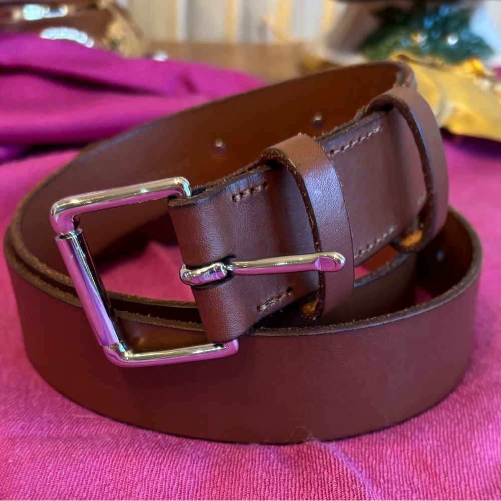 Men’s Brown Leather Polo Ralph  Lauren Belt Size 38